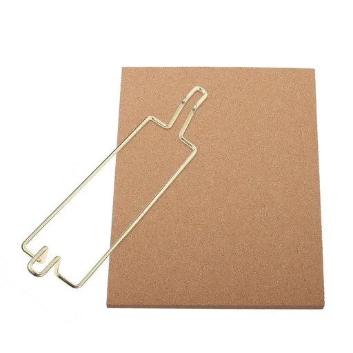 Small Desktop Cork Board with Stand in , Perfect for Office Notes, Photos, and Memo Display