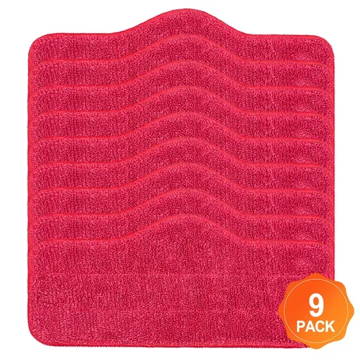 Microfiber Replacement Pads For Schenley Steam Mop - Washable Reusable Quick Dry Mop Pads 6 Pack For Hardwood Tile Laminate Floors 9 Pack