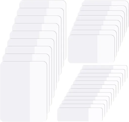 Sticky notes - Page markers - Index tabs - Sticky notes - Bookmarks - Transparent - Tabs - Office supplies - School supplies - Study - Writable - Notebooks - Agenda refill - White - 12 pieces