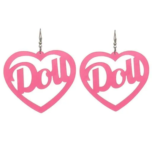 Veile Studios Doll Hoop Earrings - Pink