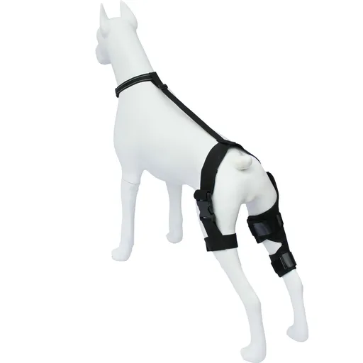 Dog Knee Brace Dog Brace Hind Leg Dog Knee Brace with Extra Collar and Support Treats Kneecap Dislocation Arthritis（S）