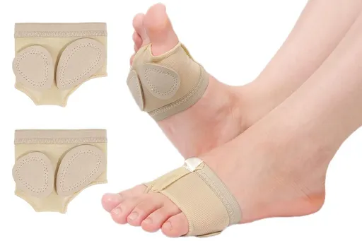 Foot Thongs Toe Undies Forefoot Shoes Ballet Dance Paws Pad Cover Half Lyrical - XL