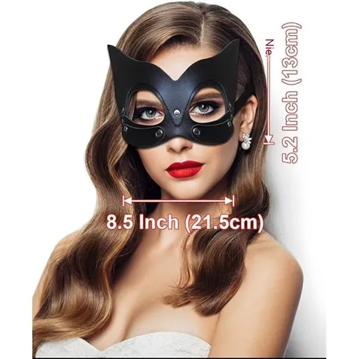 Cat Mask for Women, Masquerade Mask for women Bunny Mask Cat Face Mask for Night Club Cocktail Cosplay