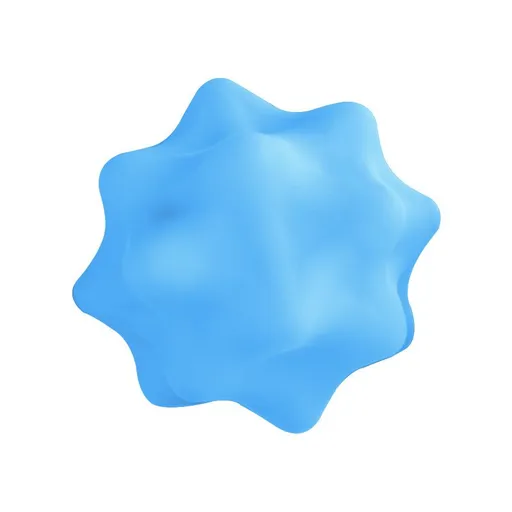Fitness Massage Ball for Myofascial Release, Deep Tissue Trigger Point relaxation for Muscle support, Back, Neck, Shoulder and Foot Massage - Blue