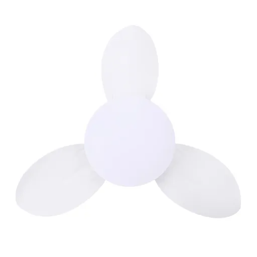 Ceiling Fan Light Flush Mount 25in Small Dimmable LED 6 Speed Quiet DC Motor for Patio Kitchen Bedroom White