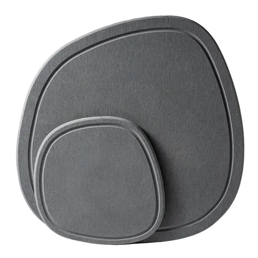 Diatomaceous Earth Plant Saucer for Indoor, 2 Pack Irregular 6.7 Inch 12 Inch, Instant Dry Pot Saucer, Plant Drip & Drainage Tray for Indoor, Stone Gray