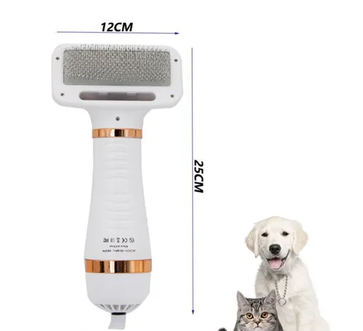 2 in 1 Pet Hair Dryer Comb Grooming Set, Green, AU Plug