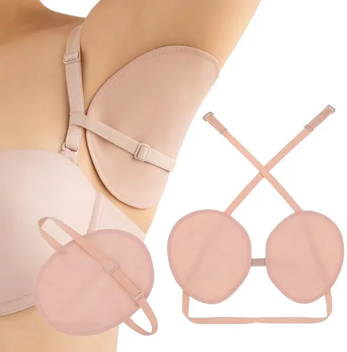 Anti-Sweat Pads | Anti-Perspirant Underarm Pads | Anti-Sweat | Dual Layer | Reusable | Washable | Adjustable Strap | 1 Pair