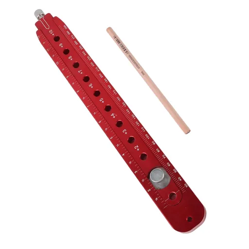 Woodworking Compass Scriber Portable Aluminum Alloy Woodworking Compass Tool Adjustable Inch Arc Drawing Ruler L