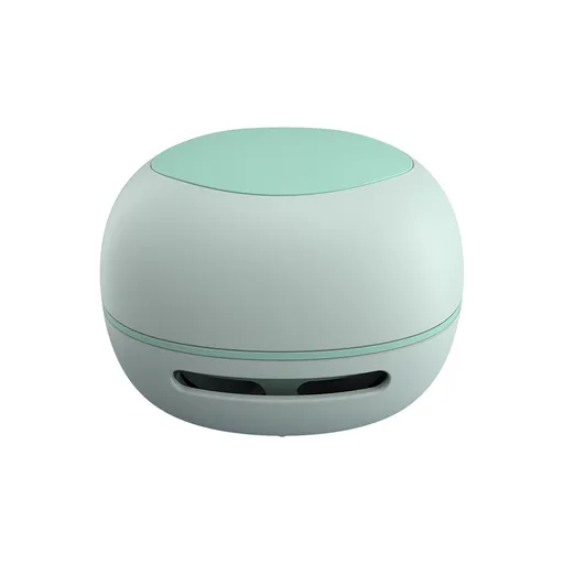 Green Cordless Tabletop Crumb Sweeper - USB Rechargeable Mini Vacuum for Desk