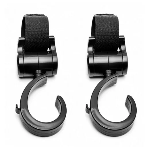 2 PCS Stroller Hooks for Hanging Diaper Bags Baby Stuff Organizer Groceries Purse Mommy Hook Stroller Accessories for