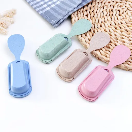Kitchen Storage And Serving Spoons Rice Potato Servers Accessories Rack Rice Cooker Side Spoon Holder Kitchen Utensil