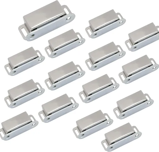 Mini Size Door Magnet Door Catch Latch Stainless Steel for Cupboard Cabinet -Pack of 20