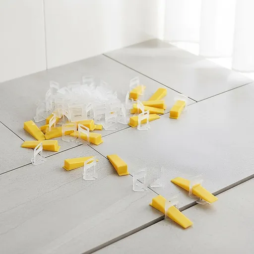 1000 Pack Tile Levelling System Clips Floor And Wall Tiling Spacers For Accurate Tile Alignment
