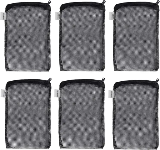 Filter Media Mesh Bags with Plastic Zipper Reable… (6PCS)