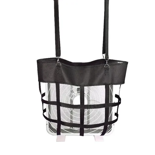 Box Fan Bag,Classic Horse Stall Fan Holder for Box Fan, Hanging Web Box Fan Carrier for Horse Stall, Barn, or RV