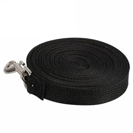 50Ft/15M Long Dog Lead Pet Puppy Leash Training Obedience Recall Walk Tracking - Black