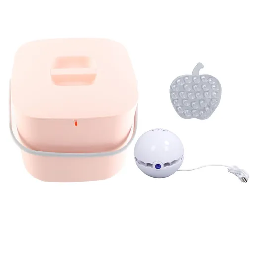 Mini Sink Dishwasher Portable Auto Shutdown Efficient USB Dish Washing Machine for Home Kitchen Pink Bucket
