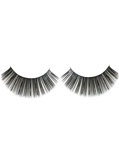 Long Black False Eyelashes with Tinsel Highlights