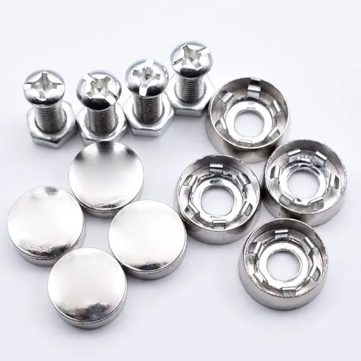 Anti-Theft License Plate Screws Bolts Cap Cover, Screw Bolts Nuts Fasteners, Universal Car Truck Replacement Accessories