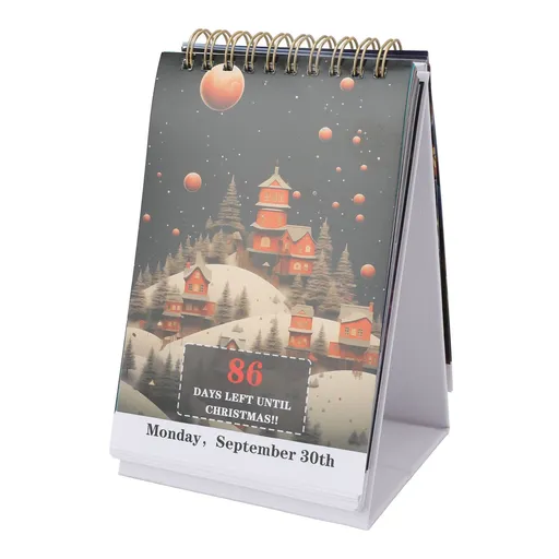 100 Day Xmas Countdown Calendar 2024 Advent Calendar Tear Off Festive Countdown Desk Calendar for Home Office Decoration