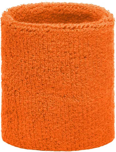 Orange sweatband for wrist