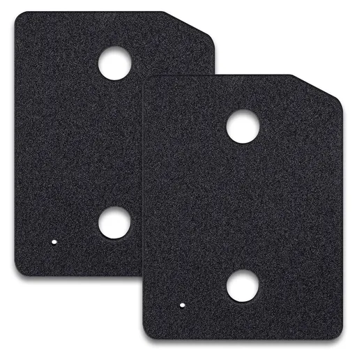 2pcs Replacement of dryer base filter Heat pump drum dryer, replacement of dryer Toe kicking foam filter drum dryer Black filter cotton