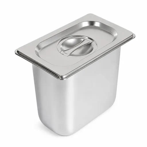 Commercial Stainless Steel GN 1/9 150mm Deep Gastronorm Bain Marie Buffet Steam Table Food Pan with Lid