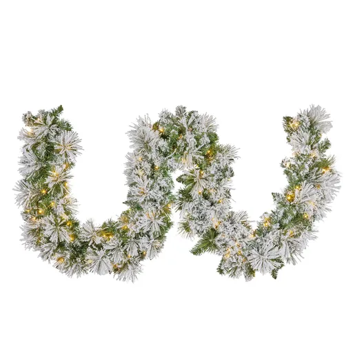 Christabelle 274cm Majestic Snow Prelit Christmas Garland