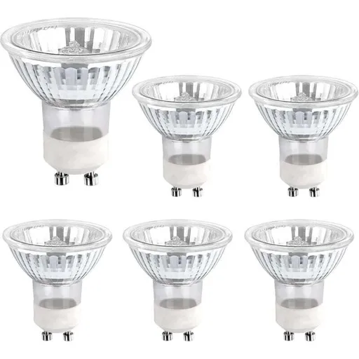 Halogen Bulb Gu10 35W 230V, 380Lm Warm White 2700K, Dimmable Halogen Spot Bulb, For Cabinet Light, Display Lights, Pack