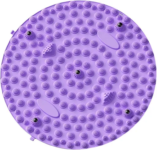 Foot Massager Mat,Relaxation Massage Mat Feet Massage Pad,Foot Reflexology Stone Pad,Ergonomic Acupressure Mat for Feet Relaxation,Portable Massage Tool for Walking & Long Sittin (Purple 37CM)
