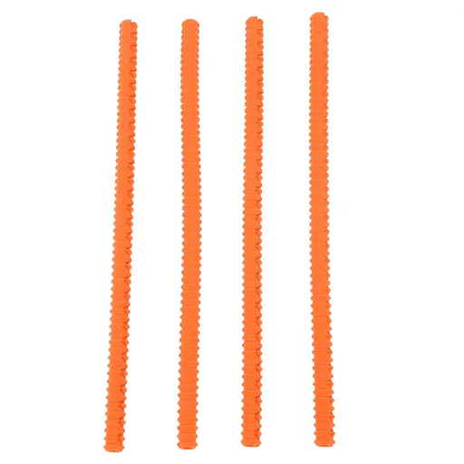 4PCS Oven Rack Protector Heat Resistant Silicone Edge Liner Cover Oven Accessories for Kitchen Restaurant Orange