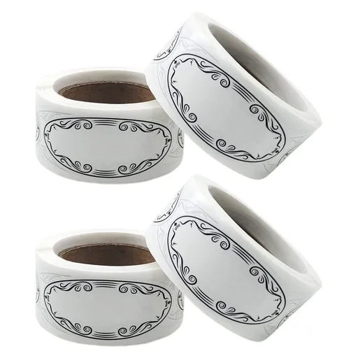 Write-on Canning Stickers Strong Adhesion for Meal Prep Containers 600Pcs