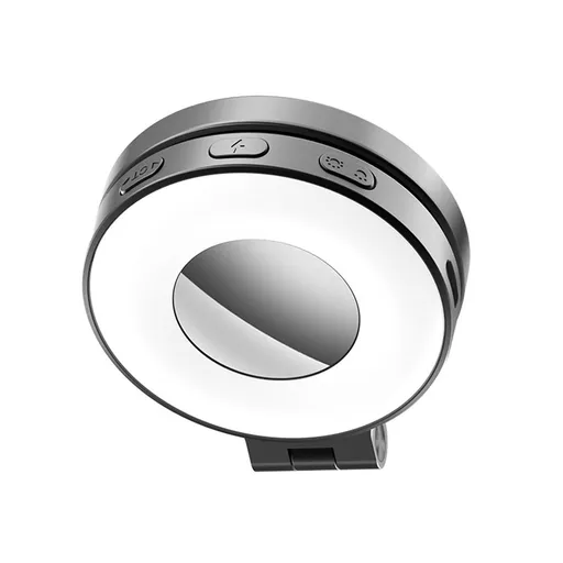 Fill Light for LED Phone Light Attachment Selfie Ring Light Brightness Adjustable Compatible for iPhone Smartphone Vlogs/Photography/Video Conference Color Black