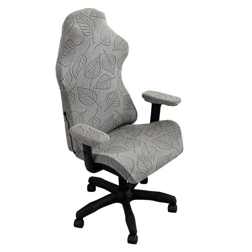 1 set 3 pack Stretch Printed Office Computer Chair Covers, Universal Desk Rotating Chair Slipcovers Removable Washable, Fit Anti-Dust Protector Cover with Zipper（Excluding chairs）