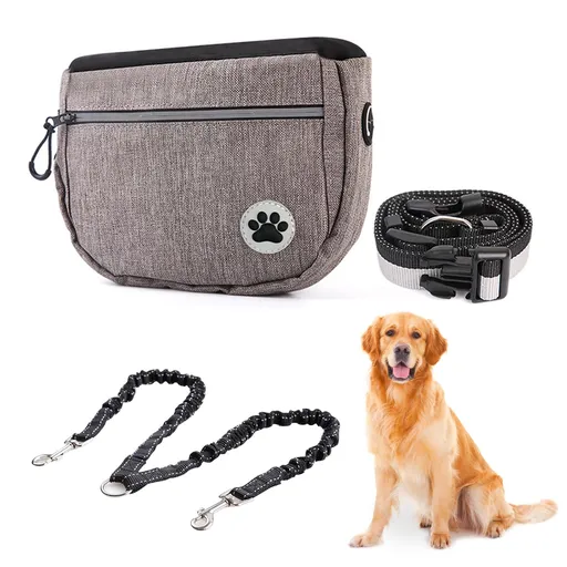 Hands Free Dog Leash Waist Leash Bungee Retractable for Medium and Large Dogs, Dog Running Waist Leash with Reflective Stitches