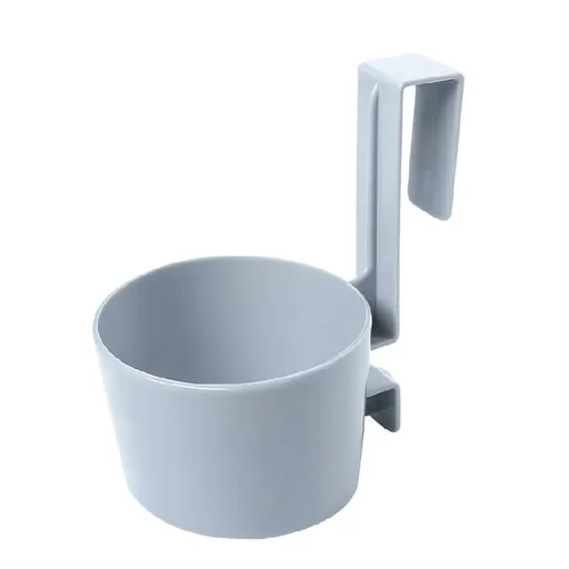 Hair Dryer Rack Over-The-Cabinet Hair Dryer Holder, Holster for Master, Guest, Kid's Bathroom, Vanity, White and grey（2pcs）