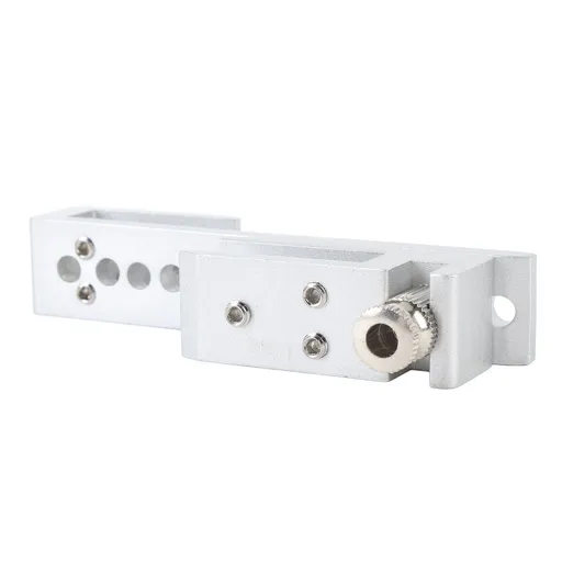 Sliding Glass Door Lock 12 Holes Limit Metal Security Latch for Home Hotel Bathroom Frameless Shower Room Silver 12mm / 0.5in