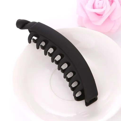 Matte Texture Plastic Hair Clip Banana Clip, Temperament Women Banana Clip Ponytail Barrettes Hair Accessories(3pcs)