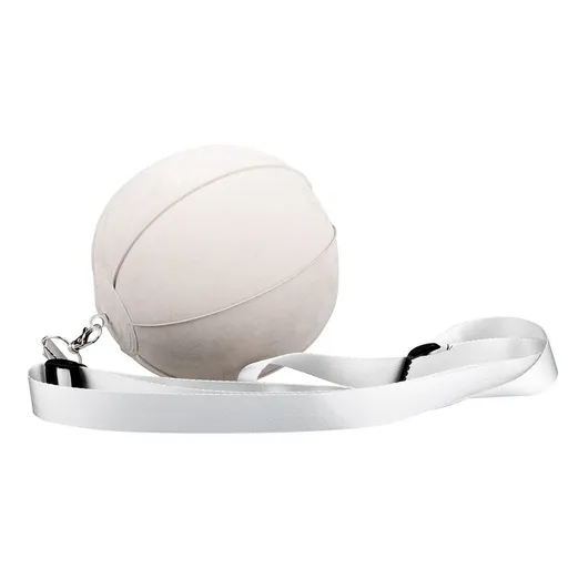Golf Swing Trainer Inflatable Practice Aid with Adjustable String Portable Golf Training Equipment - White