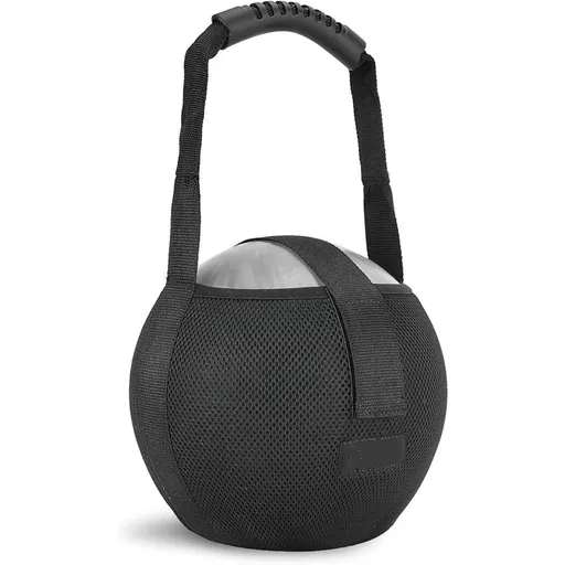 Bowling Ball Bag Single Carrier Reinforced Handle 22x18cm Black