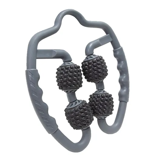 Grey Set of 2 Foam Roller Ring Leg Massagers - Muscle Relief & Circulation Tool