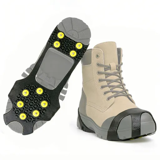 Winter Ice Cleats Snow Shoe Grips Anti-Slip Covers Outdoor Climbing Hiking (S)