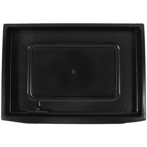 tea trays Tea Serving Plate Black Plastic Water Storage 1Pcs