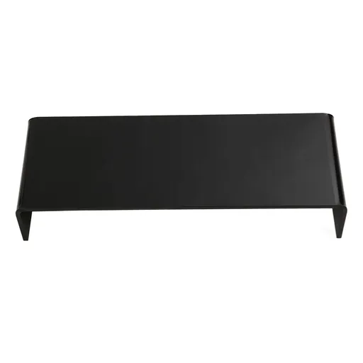 Monitor Riser 50lb 3.5inch Height Improve Sitting Posture Reduces Neck Eyes Pressure Space Saving Acrylic Computer Stand for Bedroom Study Black