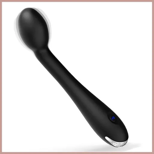 Black Rechargeable Wand Vibrator - 12 Vibration Modes, Waterproof Design, Quiet Operation and USB Charging