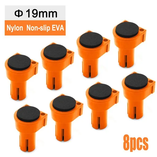 Versatile Bench Dog Holdfast Stop Blocks for Woodworking Benchtop Drilling, Routing, Sanding and Planing Tasks to Secure Workpieces Safely Without Surface Damage During Crafting Projects (Φ19mm（8PCS）)