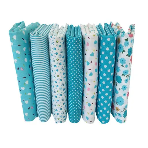 Quilting Fabric 7pcs 50 x 50cm Cotton Fabric DIY Making Supplies Craft Patchwork Fabric Bundle Fat Quarter Pre-Cut Quilt Squares