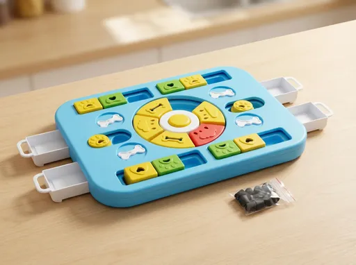 Interactive Dog Puzzle Toy – Slow Feeder & Treat Dispenser-Blue