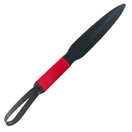 Red Handle + Black Lanyard Heavy-Duty Dog Training Pry Stick for Large Breeds, 35 cm